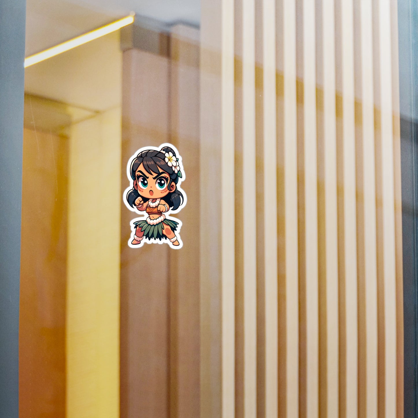 Cute Hula Girl Vinyl Decals for Fun Personalization