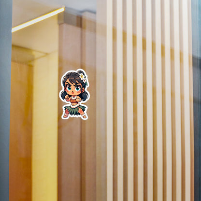 Cute Hula Girl Vinyl Decals for Fun Personalization