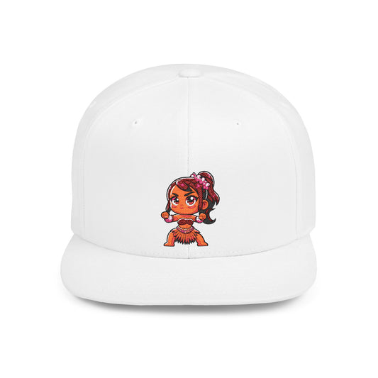 Tropical Hula Girl Snapback Cap | Summer Hat, Beach Accessories, Outdoor Fun, Party Hat, Vacation Gear