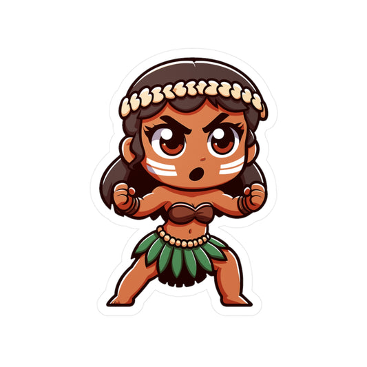 Vibrant Polynesian Warrior Vinyl Decals