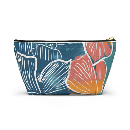 Tropical Floral Accessory Pouch | Chic Travel Bag, Makeup Organizer, Gift for Her, Summer Vibes, Eco-Friendly Design