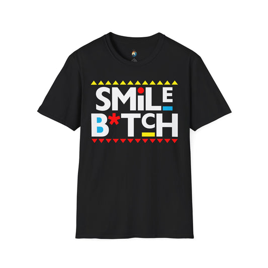 Smile B*tch Tee, Bold Statement T-Shirt - Unisex Casual Wear, Gifts for Friends, Birthday Outfits, Everyday Humor