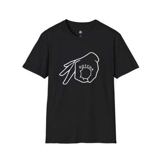 Gotcha Hand Graphic T-Shirt, Unisex Softstyle Tee, Cool Casual Wear, Perfect Gift for Friends, Trendy Apparel, Birthday Parties, [...]