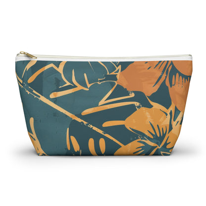 Tropical Floral Accessory Pouch, Makeup Bag, Toiletry Organizer, Clutch Purse, Summer Gift, Travel Essentials