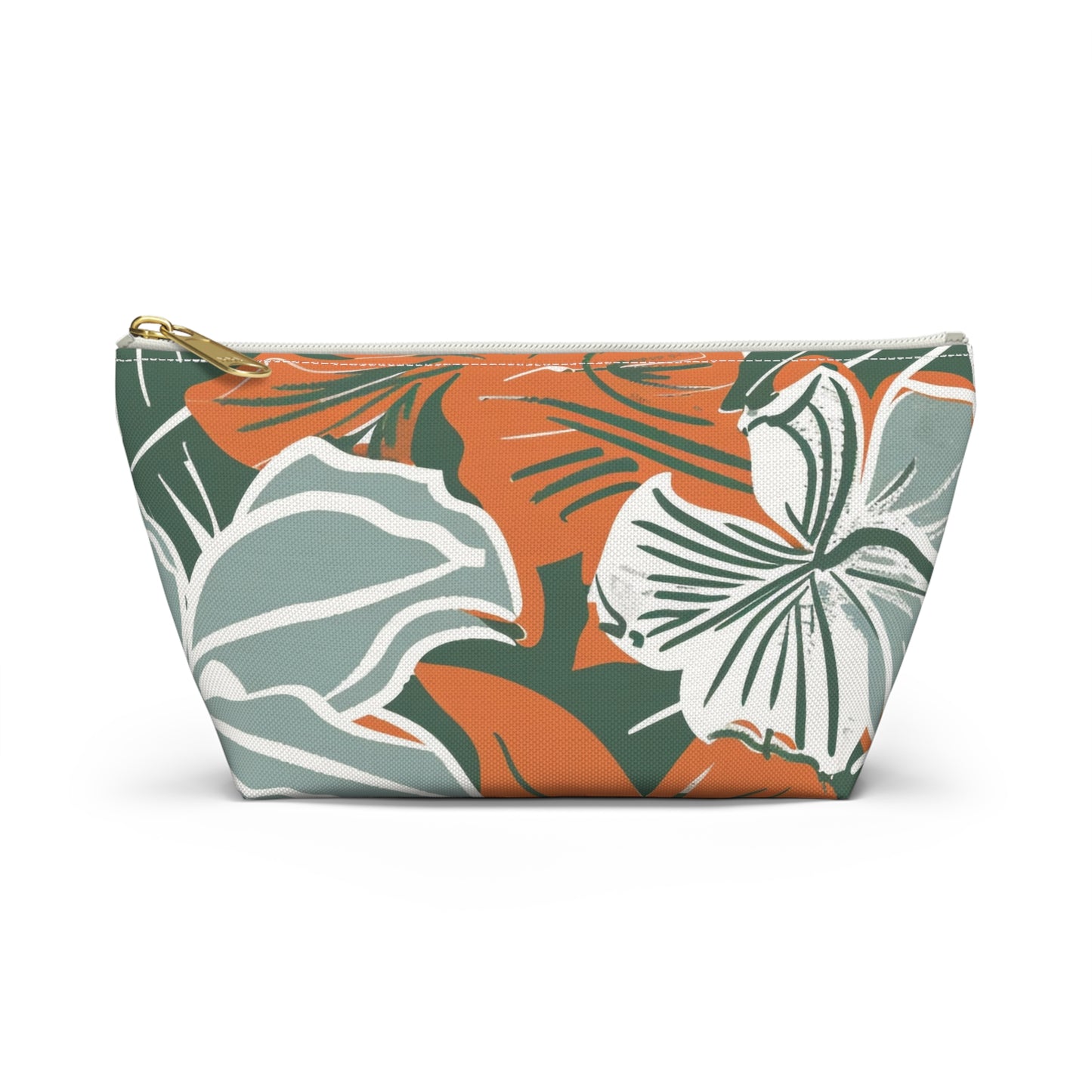 Floral Accessory Pouch, Travel Organizer, Makeup Bag, Gift for Her, Tropical Vibe, Cosmetic Pouch, Essentials Holder