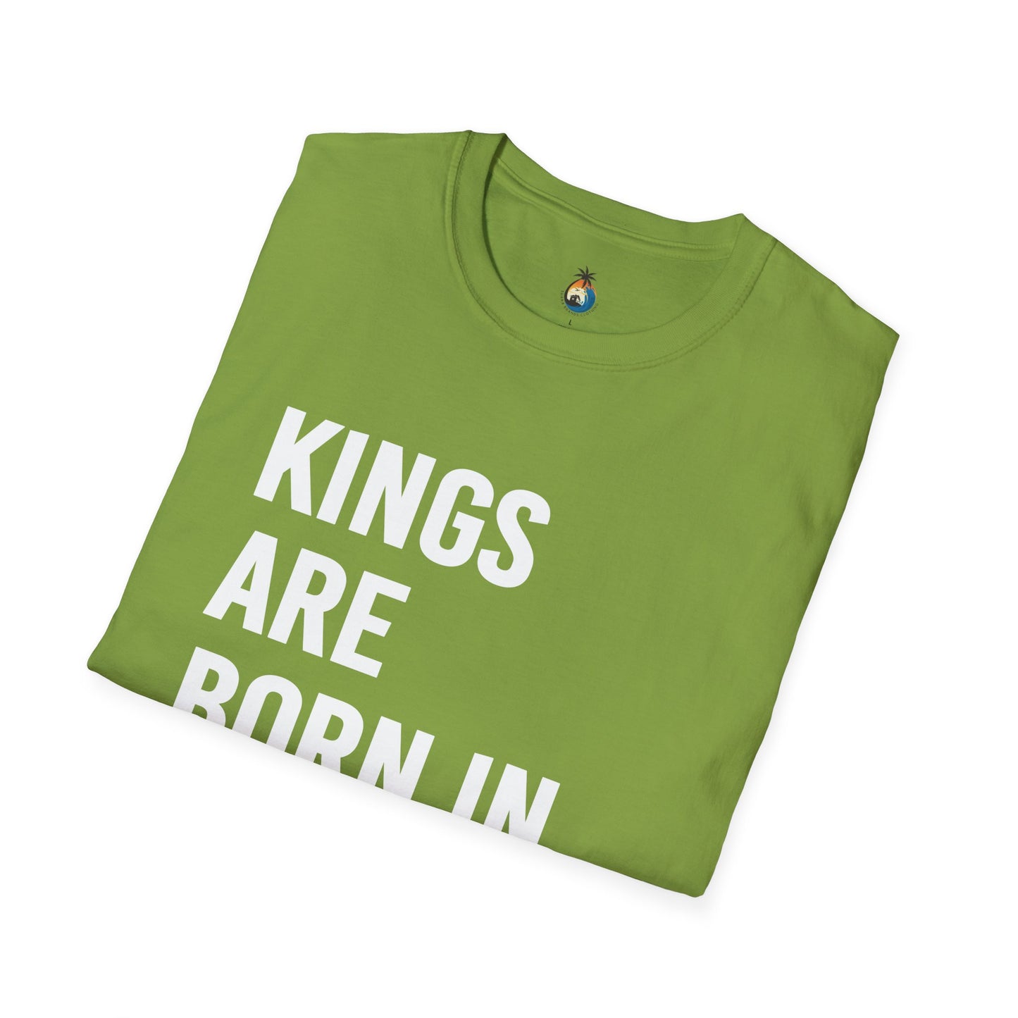 Kings Are Born In August T-Shirt, Unisex Softstyle Tee