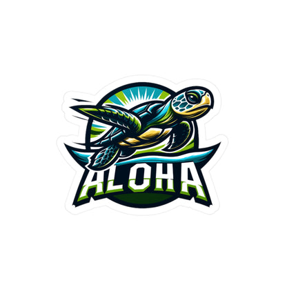 Vibrant Aloha Turtle Vinyl Decals for Beach Lovers