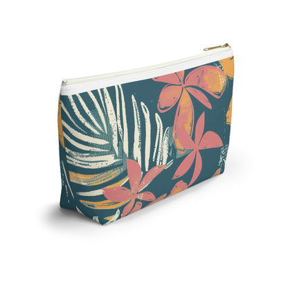 Tropical Floral Accessory Pouch | Makeup Bag, Travel Organizer, Pencil Case, Gift for Her, Summer Vibes
