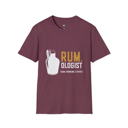 Rumologist Unisex Softstyle T-Shirt, Funny Gift for Rum Lovers, Casual Party Wear, Beach Vacation Tee, Unique Bar Shirt, Summer Essentials