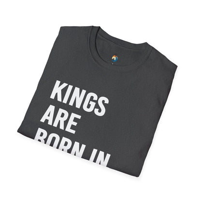Kings Are Born In August T-Shirt, Unisex Softstyle Tee