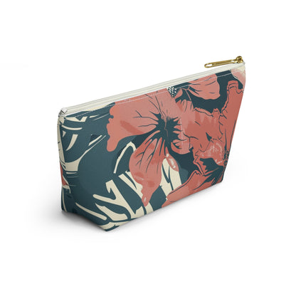 Tropical Floral Accessory Pouch | Makeup Bag, Travel Organizer, Toiletry Case, Gift Idea, Summer Essentials
