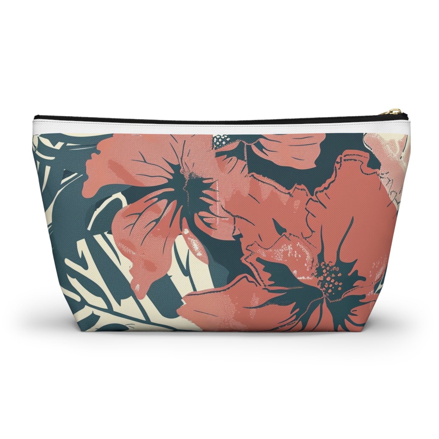 Tropical Floral Accessory Pouch | Makeup Bag, Travel Organizer, Toiletry Case, Gift Idea, Summer Essentials