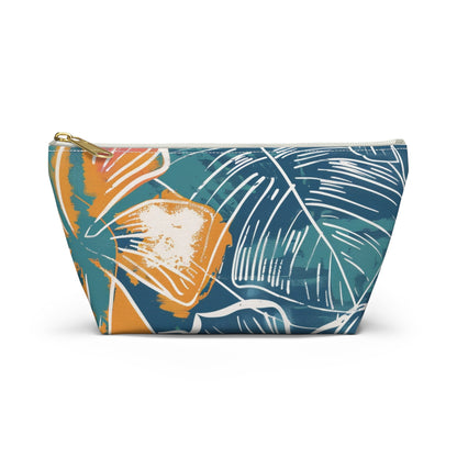 Tropical Floral Accessory Pouch | Chic Travel Bag, Makeup Organizer, Gift for Her, Summer Vibes, Eco-Friendly Design