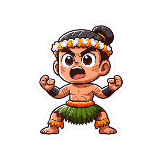 Hawaiian Warrior Vinyl Decal