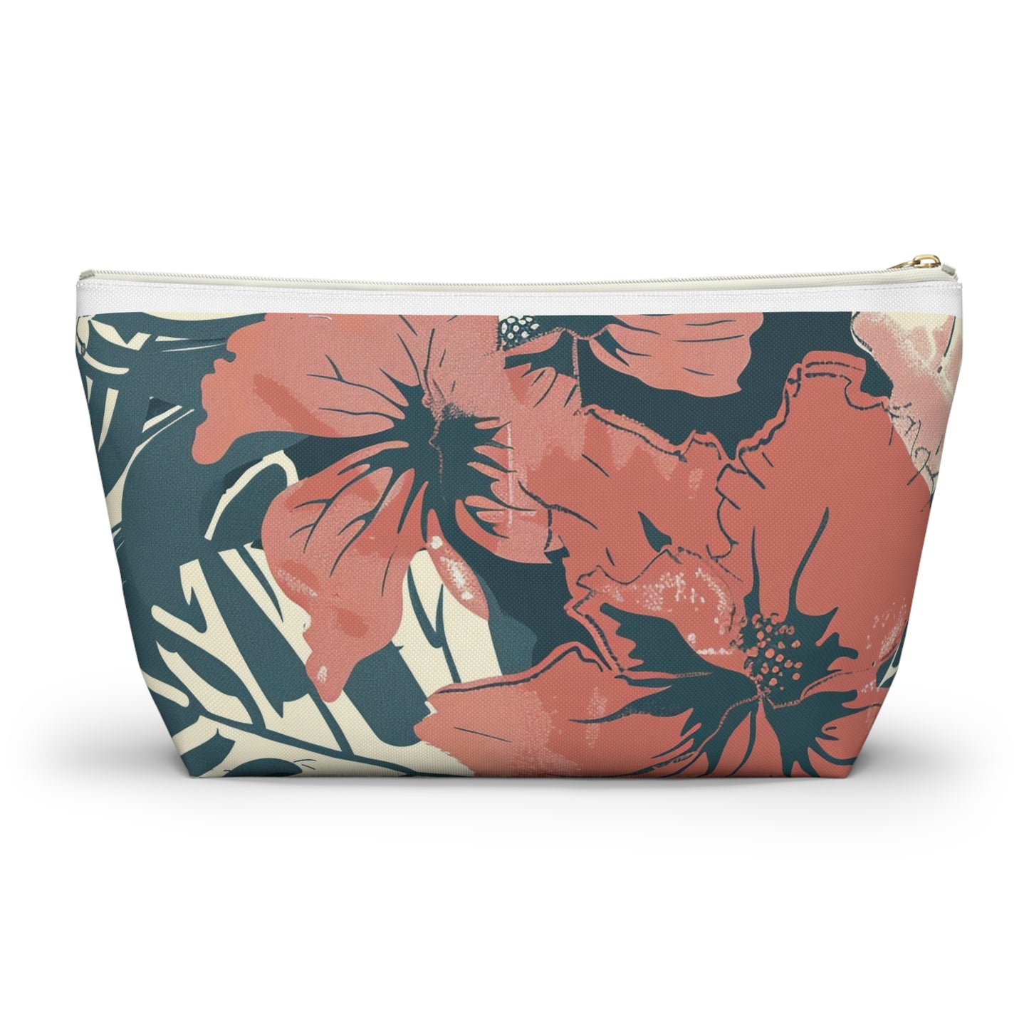 Tropical Floral Accessory Pouch | Makeup Bag, Travel Organizer, Toiletry Case, Gift Idea, Summer Essentials