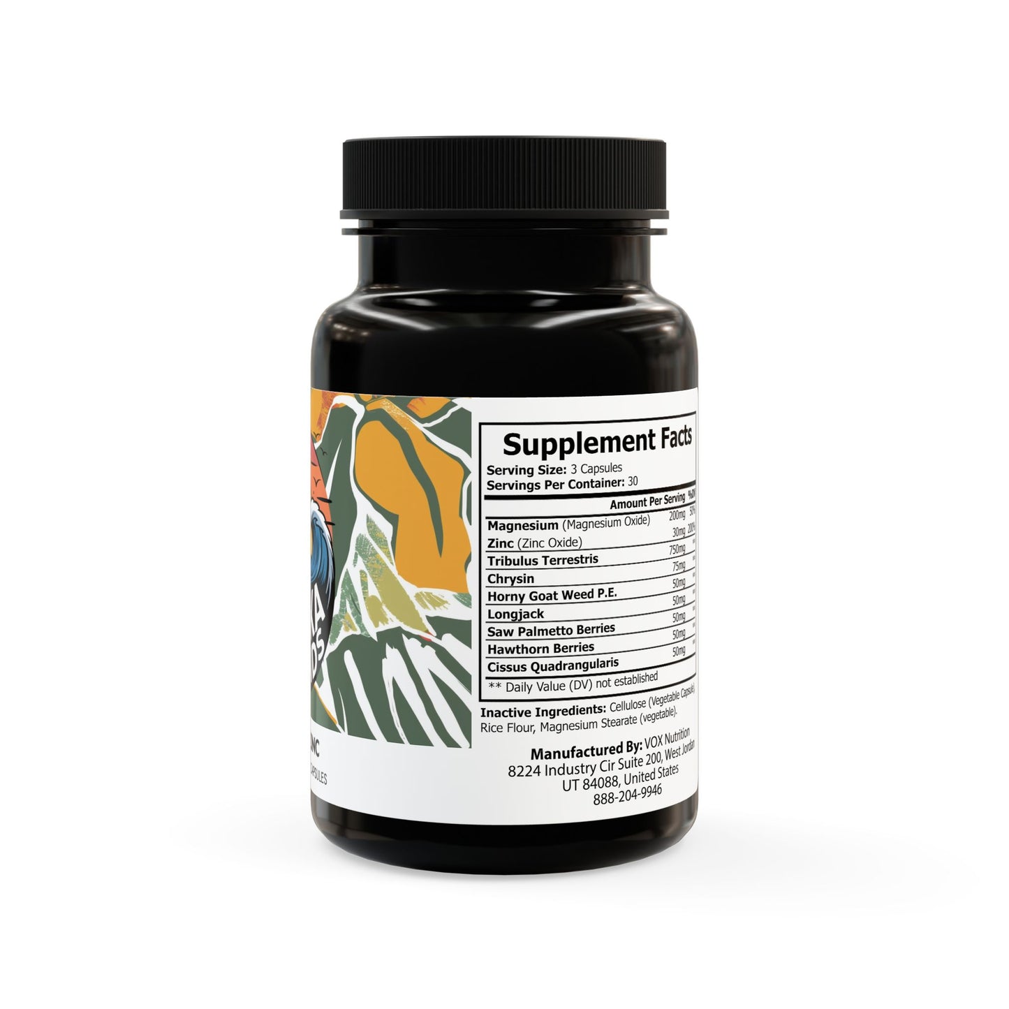 Magnesium Zinc Supplement (90 Capsules)