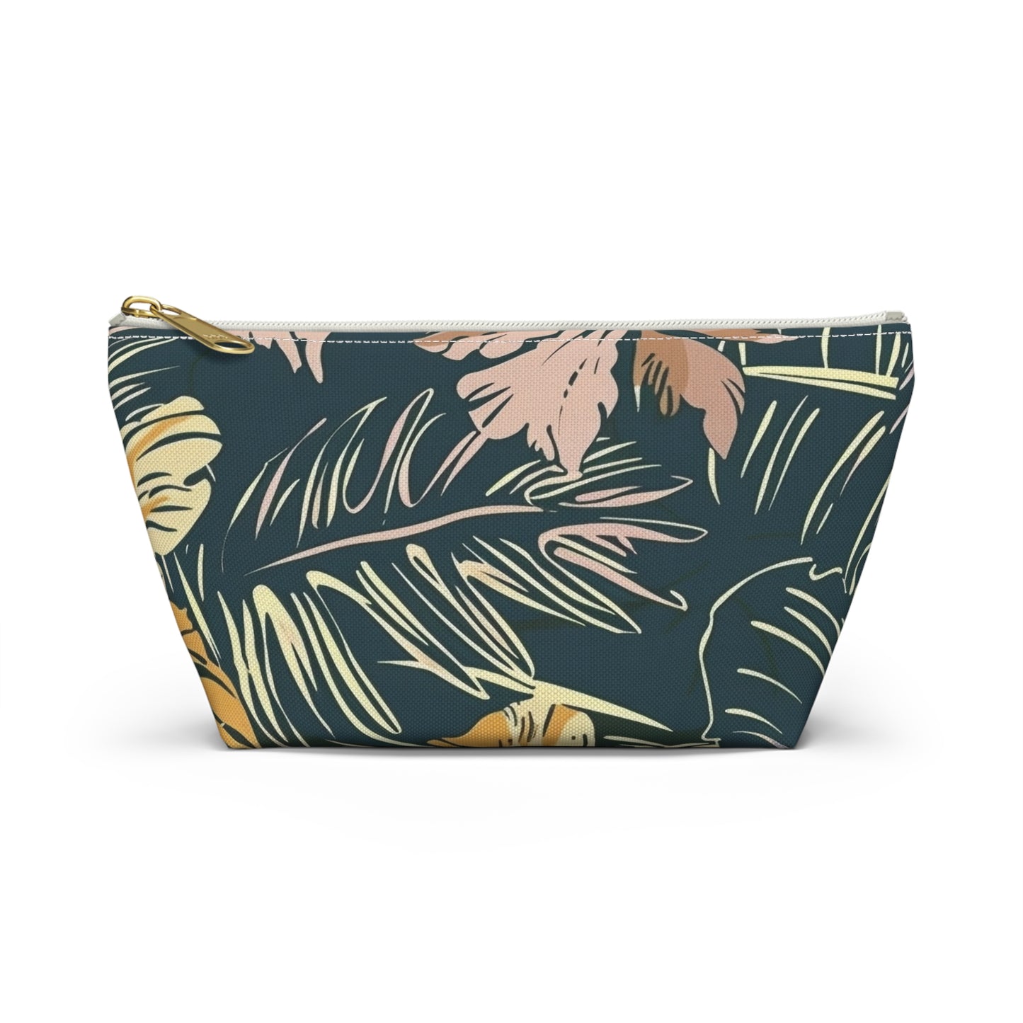 Tropical Floral Accessory Pouch, Makeup Bag, Travel Organizer, Gift for Her, Floral Print, Summer Vibes, Zip Pouch