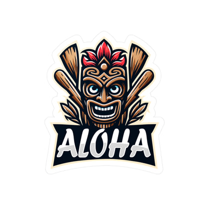 Aloha Tiki Kiss-Cut Vinyl Decals for Fun Home Decor