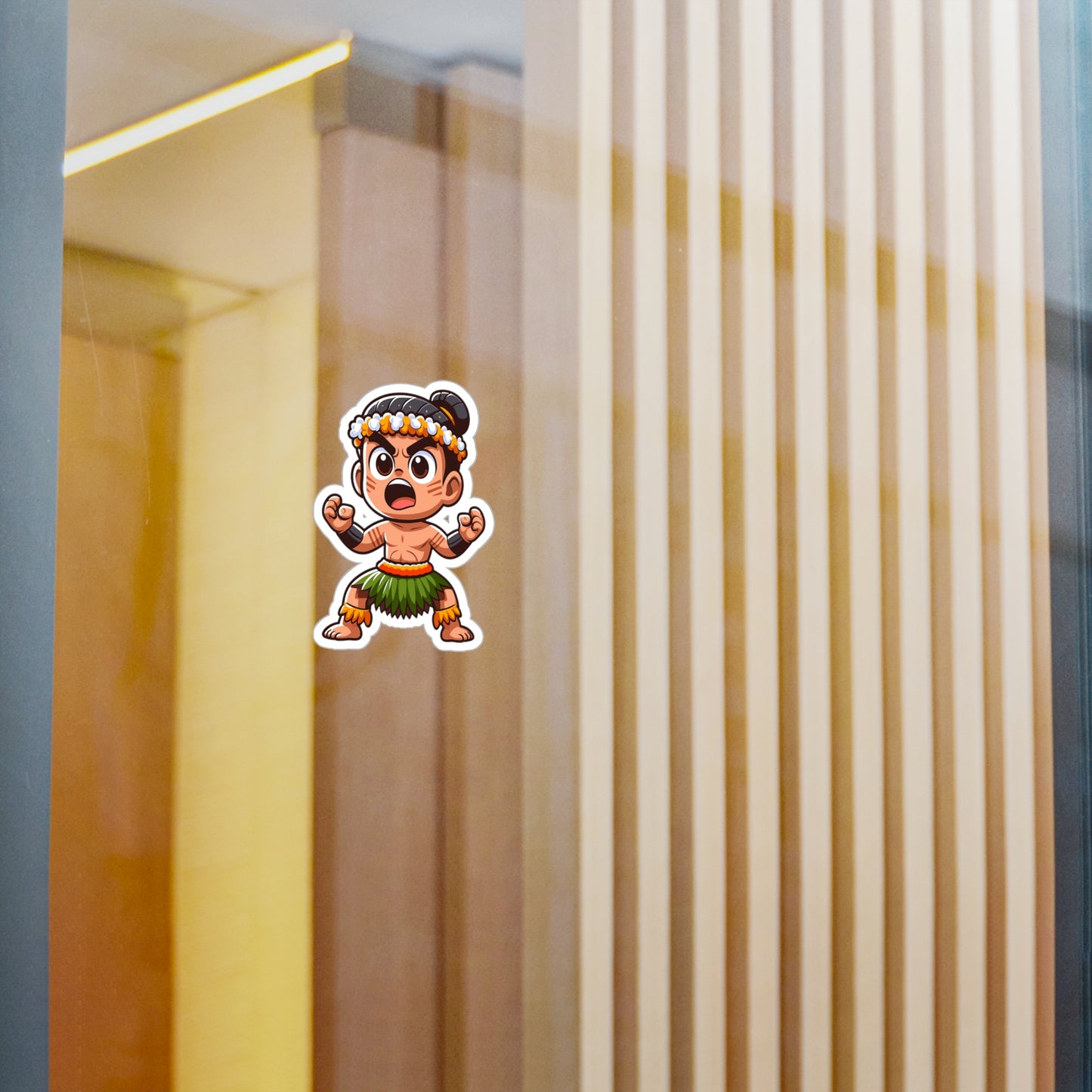 Hawaiian Warrior Vinyl Decal