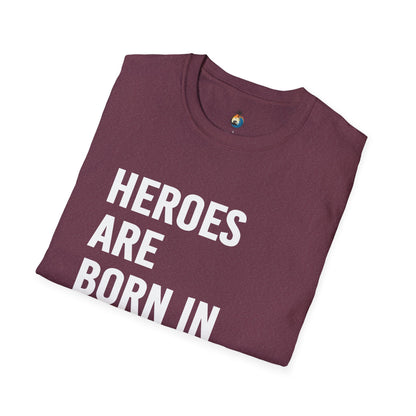 Heroes Are Born in November Unisex T-Shirt | Perfect Birthday Gift, Casual Wear, November Celebration Tee, Gift for Heroes