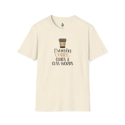 Coffee Chaos Unisex T-Shirt, Funny Coffee Lover Tee, Gift for Baristas, Casual Everyday Wear, Perfect for Birthdays, Holidays