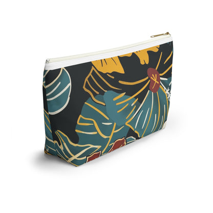 Tropical Floral Accessory Pouch | Makeup Bag, Travel Organizer, Zip Pouch, Gift for Her, Summer Vibe