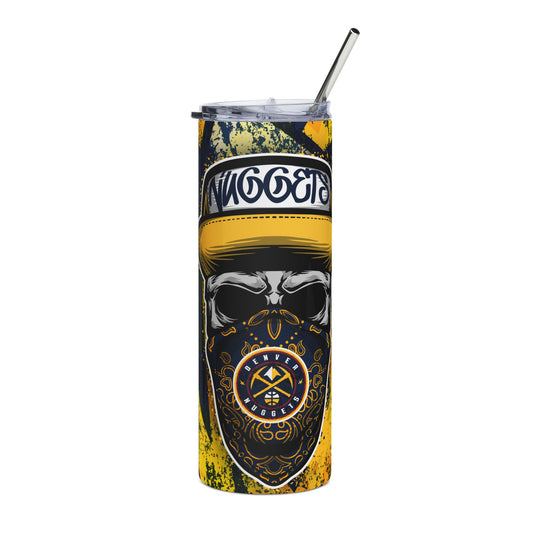 Nuggets Skull 20oz Stainless Steel Skinny Tumbler