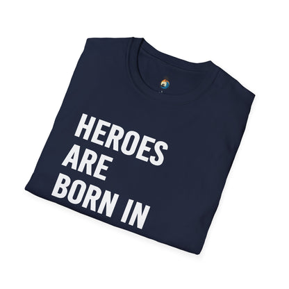 Heroes Are Born in September Unisex T-Shirt, Birthday Gift, Casual Wear, September Celebration, Hero Theme