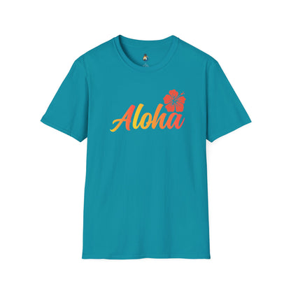 Aloha Floral Unisex T-Shirt, Beachwear, Summer Vibe, Vacation Tee, Tropical Gift, Casual Wear