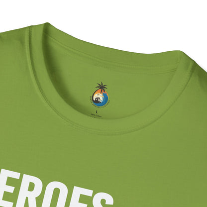Heroes Are Born in September Unisex T-Shirt, Birthday Gift, Casual Wear, September Celebration, Hero Theme