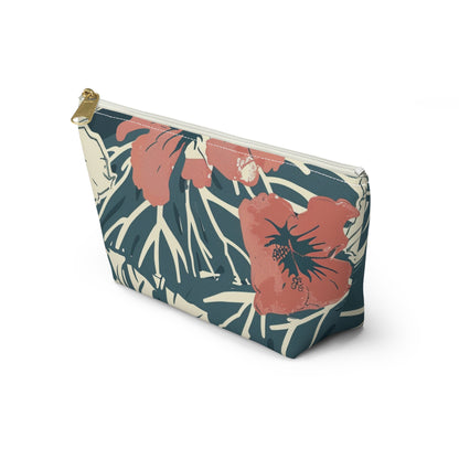 Tropical Floral Accessory Pouch | Makeup Bag, Travel Organizer, Toiletry Case, Gift Idea, Summer Essentials