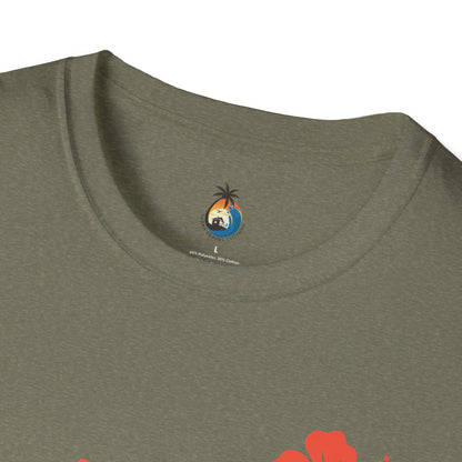 Aloha Floral Unisex T-Shirt, Beachwear, Summer Vibe, Vacation Tee, Tropical Gift, Casual Wear