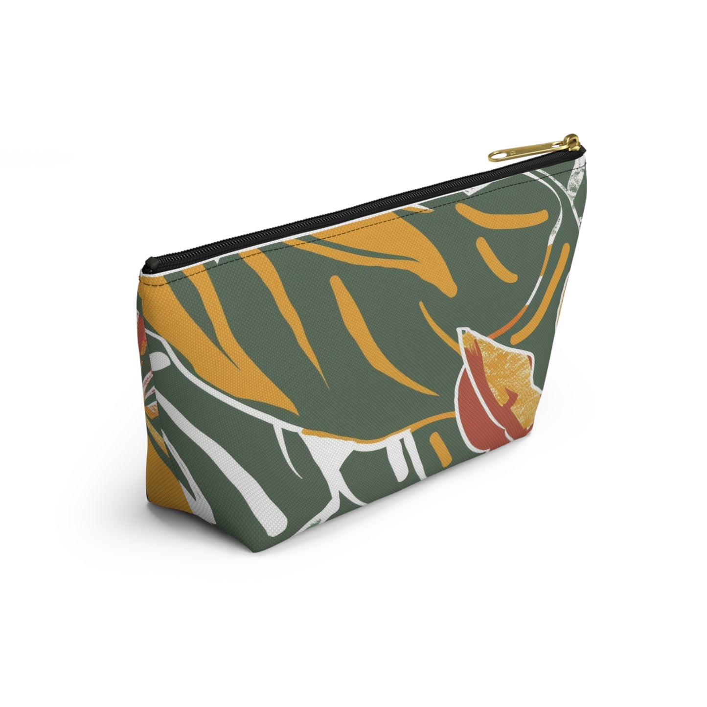 Tropical Accessory Pouch, Eco-Friendly Makeup Bag, Travel Organizer, Floral Storage Case, Gift for Her, Functional Purse