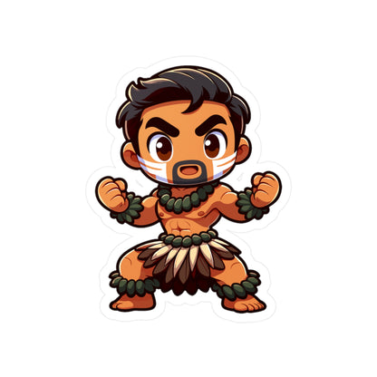 Cute Warrior Character Vinyl Decal - Perfect for Home Decor or Gifting