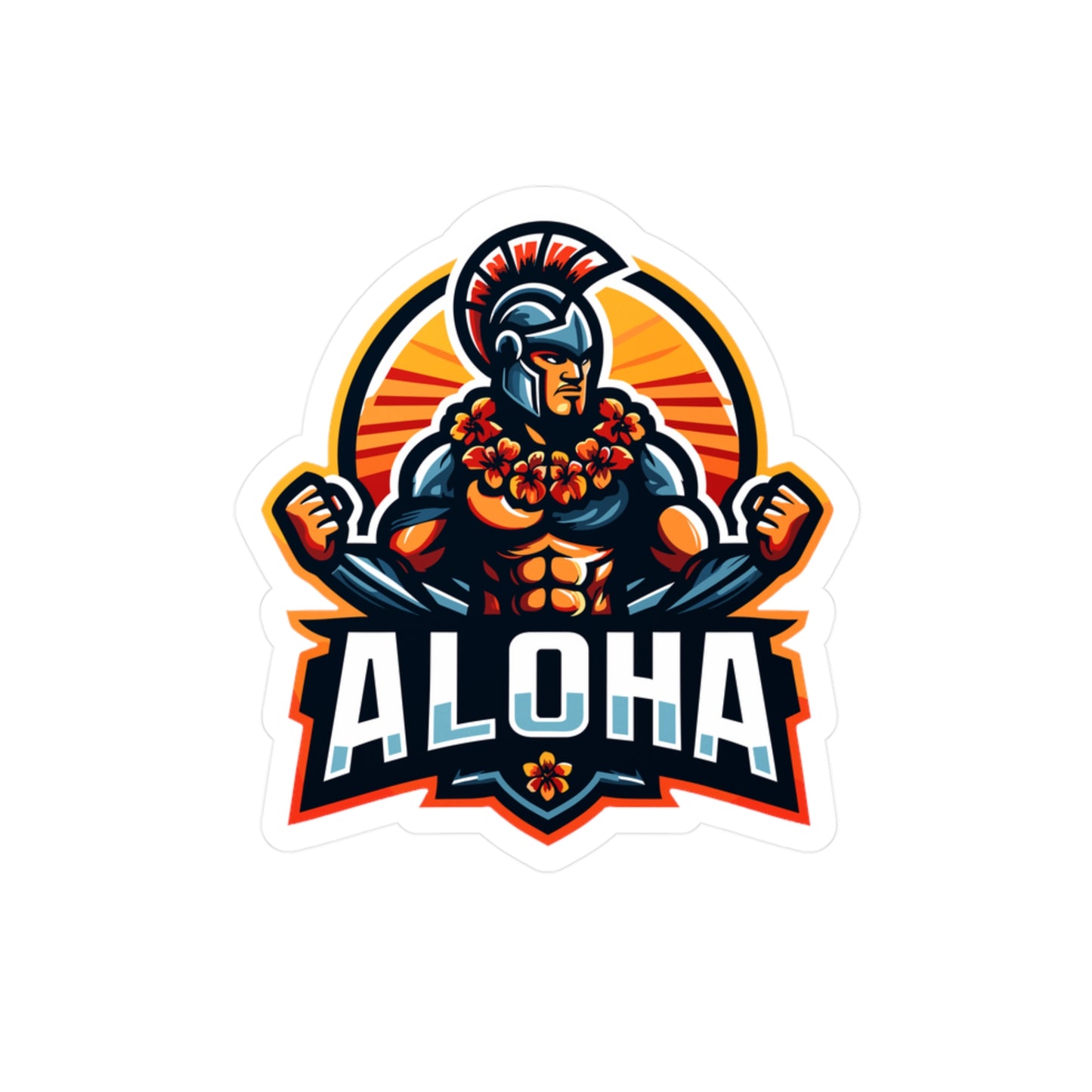 Aloha Spartan Vinyl Decals - Bold Wall Stickers for Home and Decor
