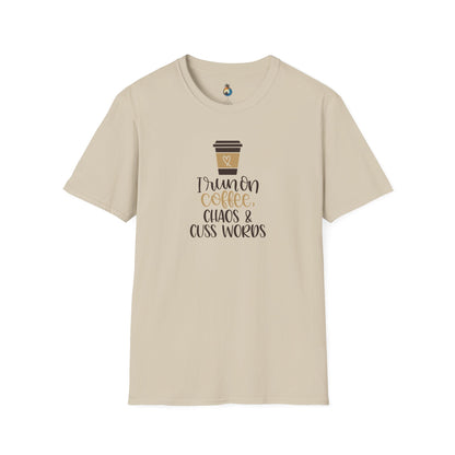 Coffee Chaos Unisex T-Shirt, Funny Coffee Lover Tee, Gift for Baristas, Casual Everyday Wear, Perfect for Birthdays, Holidays