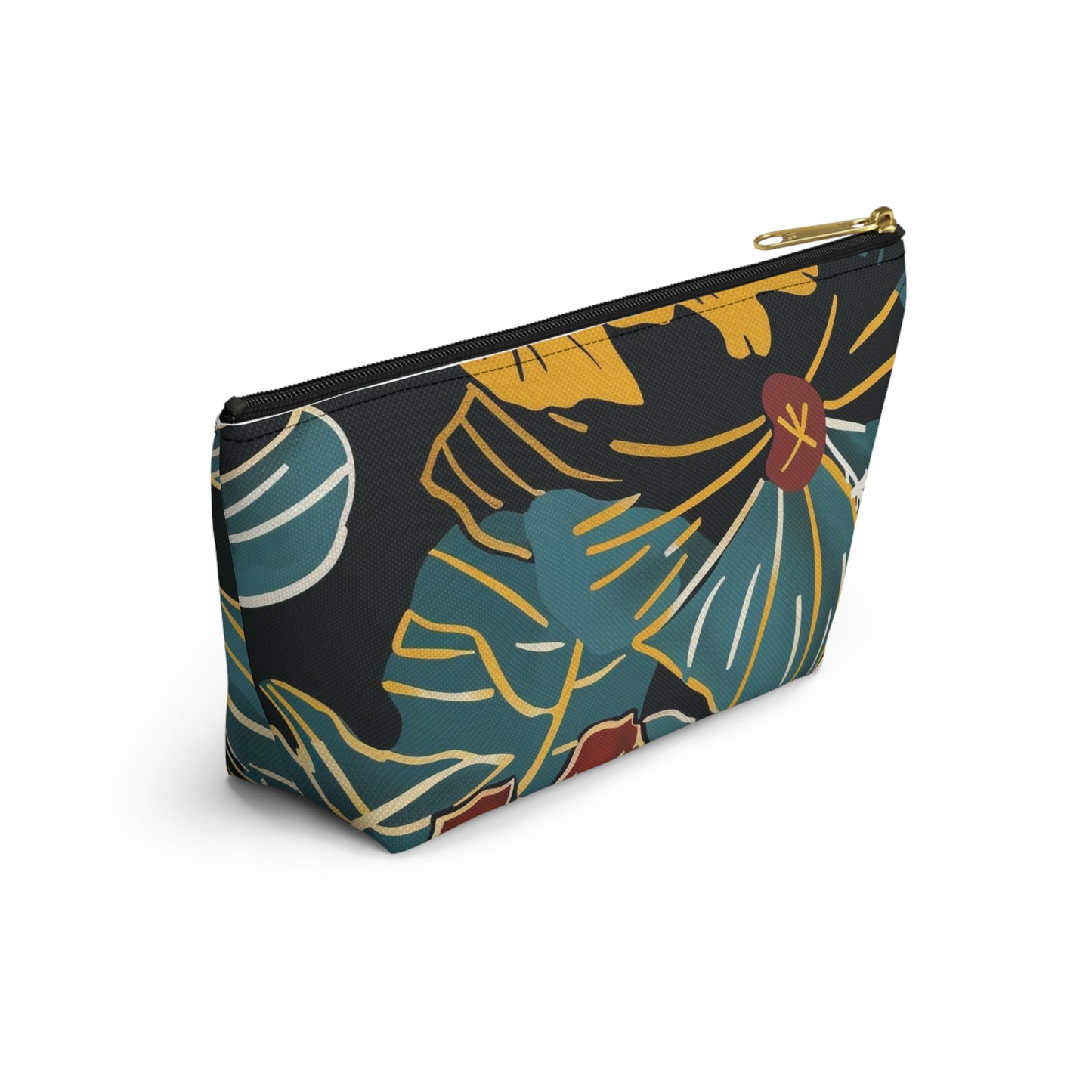 Tropical Floral Accessory Pouch | Makeup Bag, Travel Organizer, Zip Pouch, Gift for Her, Summer Vibe