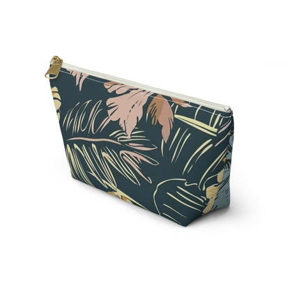 Tropical Floral Accessory Pouch, Makeup Bag, Travel Organizer, Gift for Her, Floral Print, Summer Vibes, Zip Pouch