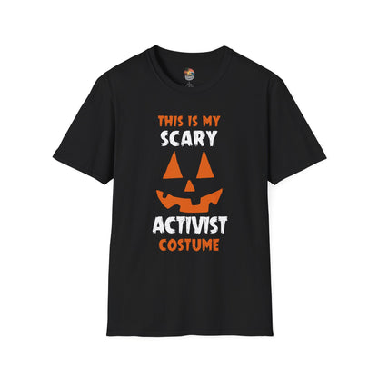 Scary Activist Costume T-Shirt | Unisex Softstyle