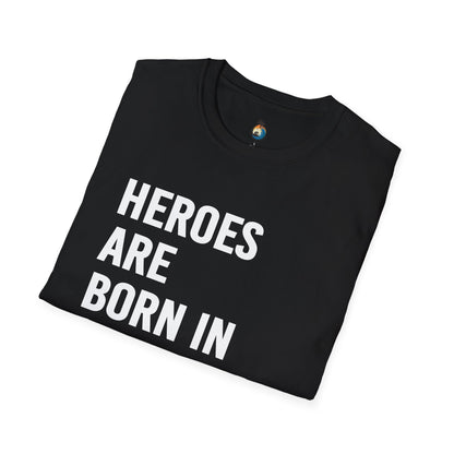 Heroes Are Born in September Unisex T-Shirt, Birthday Gift, Casual Wear, September Celebration, Hero Theme