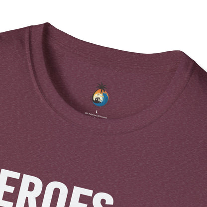 Heroes Are Born in September Unisex T-Shirt, Birthday Gift, Casual Wear, September Celebration, Hero Theme