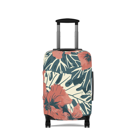 Floral Luggage Cover - Travel Accessory, Vacation Gear, Perfect Gift for Travelers, Summer Adventures, Stylish Protection