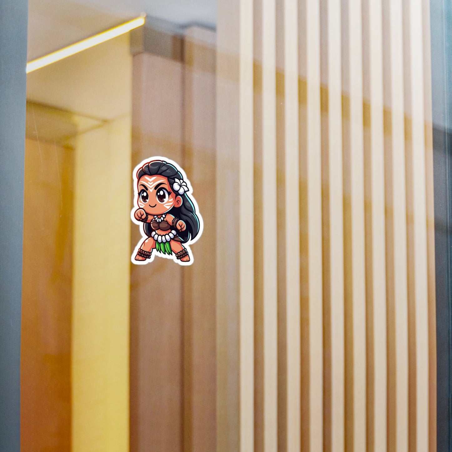 Charming Hula Girl Vinyl Decal - Cute & Playful Sticker for Home Decor and Gifts