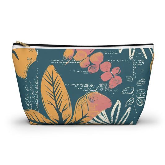 Tropical Floral Accessory Pouch | Makeup Bag, Travel Organizer, Pencil Case, Gift for Her, Summer Vibes
