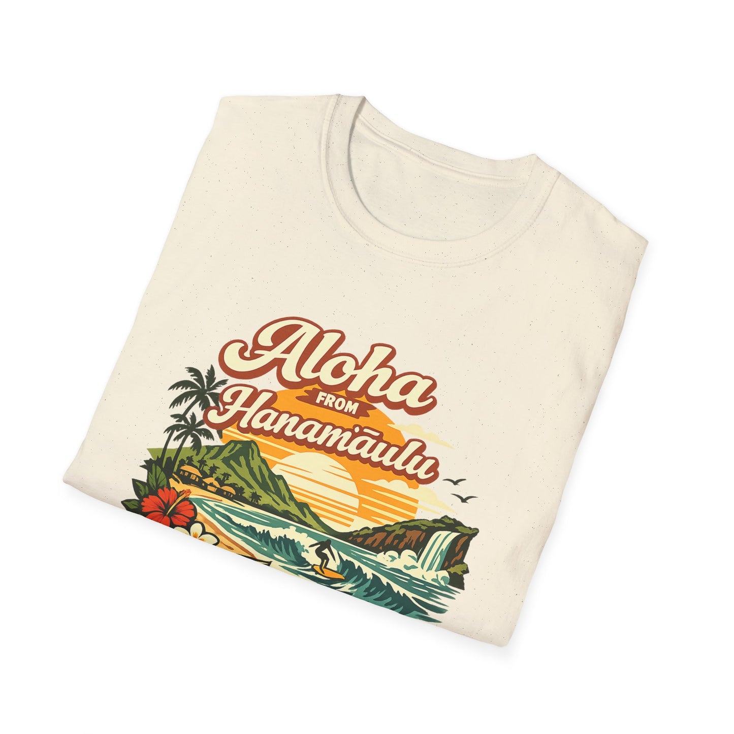 Aloha from Hanamaʻulu T-Shirt — Hawaiian Vintage Surf Scenic Tee