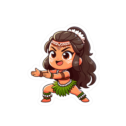 Hula Dancer Kiss-Cut Vinyl Decals for Fun Home Decor
