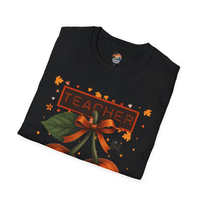 Halloween Teacher T-Shirt With Pumpkins | Unisex