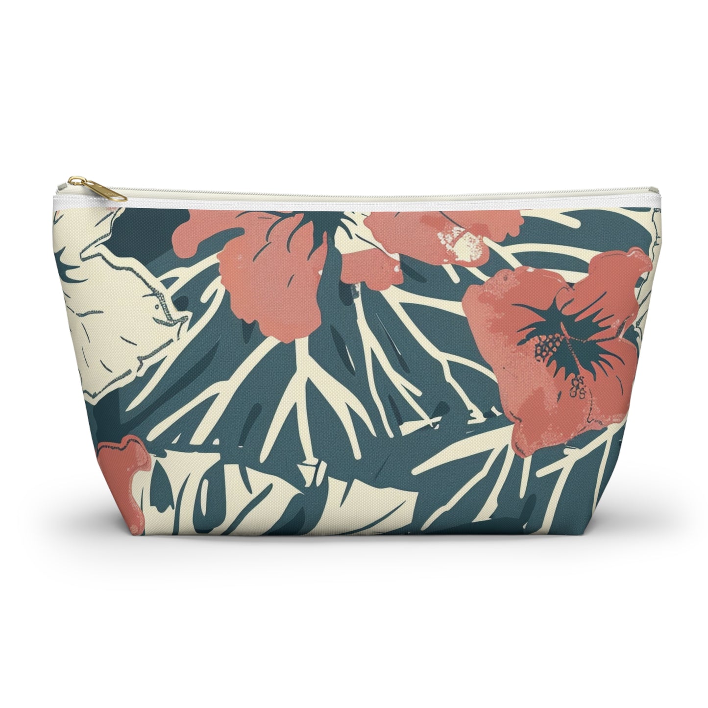 Tropical Floral Accessory Pouch | Makeup Bag, Travel Organizer, Toiletry Case, Gift Idea, Summer Essentials
