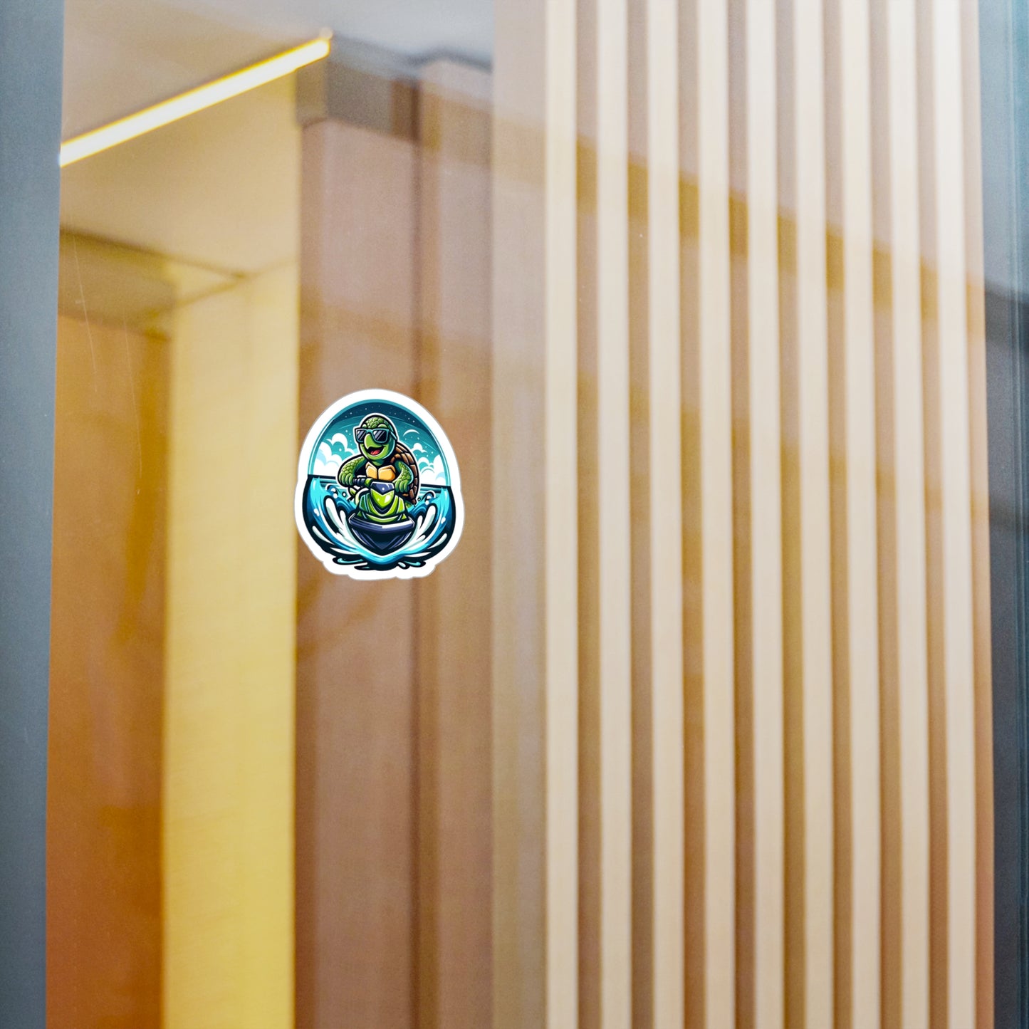 Cool Turtle Water Sports Vinyl Decals