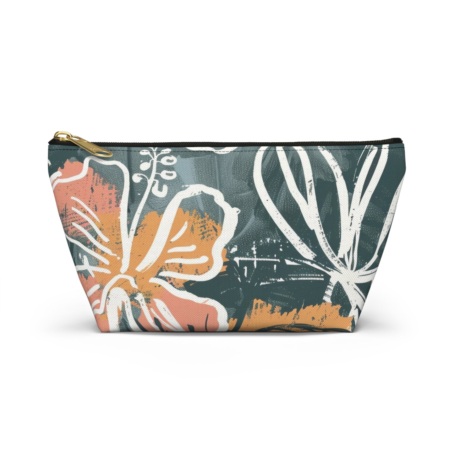 Floral Accessory Pouch, Makeup Bag, Travel Cosmetic Case, Organizer for Gifts, Summer Vibes, Flower Print, Cute Storage